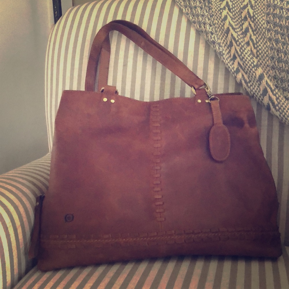 Brown leather Born purse